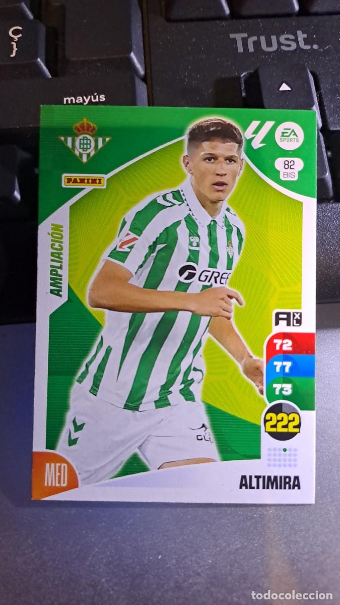 Coleccionismo cromos antiguos: ADRENALYN XL ALTIMIRA 82 BIS 82BIS AMPLIACION BETIS CROMO LIGA 2024 2025 24 25 PANINI