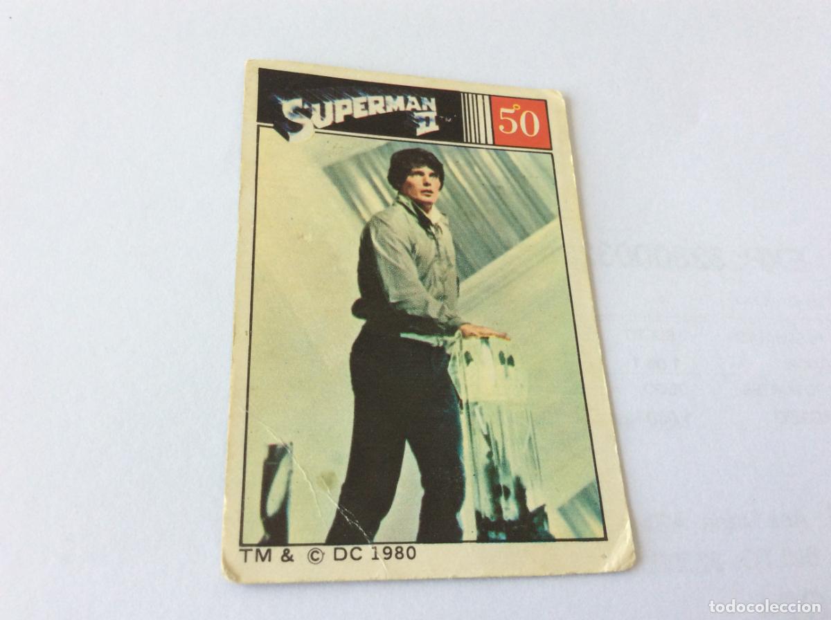 Coleccionismo cromos antiguos: Superman II Cromo 50 Fher 1980 80