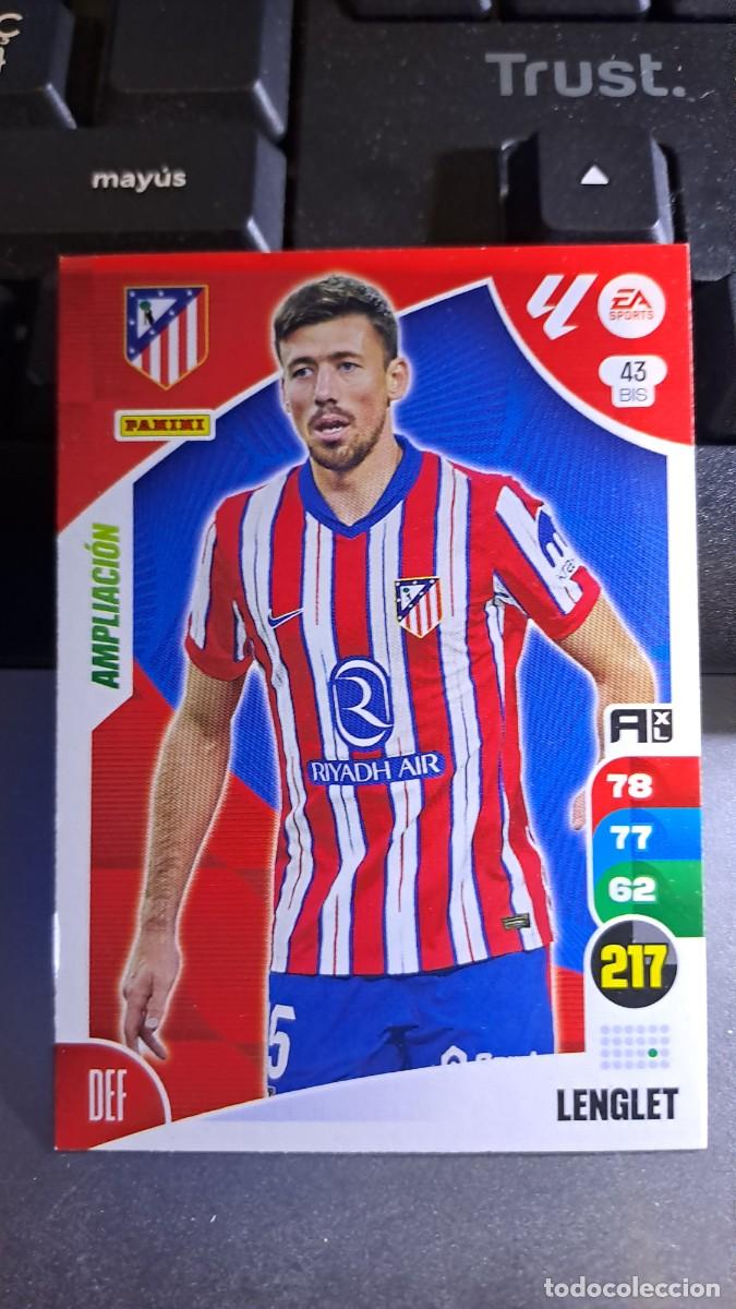 Coleccionismo cromos antiguos: ADRENALYN XL LENGLET 43 BIS 43BIS AMPLIACION ATLETICO DE MADRID CROMO LIGA 2024 2025 24 25 PANINI