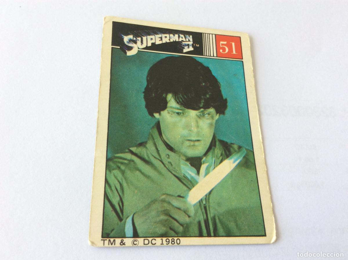 Coleccionismo cromos antiguos: Superman II Cromo 51 Fher 1980 80