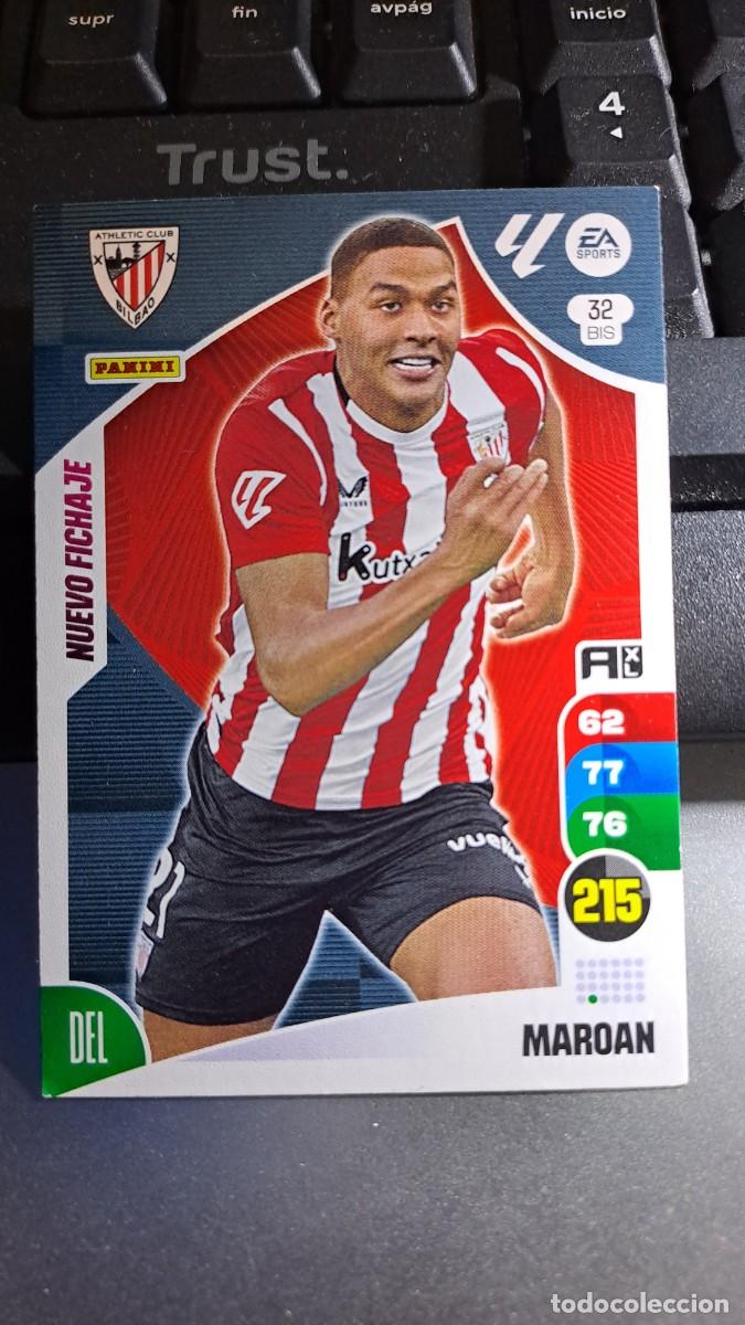Coleccionismo cromos antiguos: ADRENALYN XL MAROAN 32 BIS 32BIS NUEVO FICHAJE ATHLETIC CLUB DE BILBAO LIGA 2024 2025 24 25 PANINI