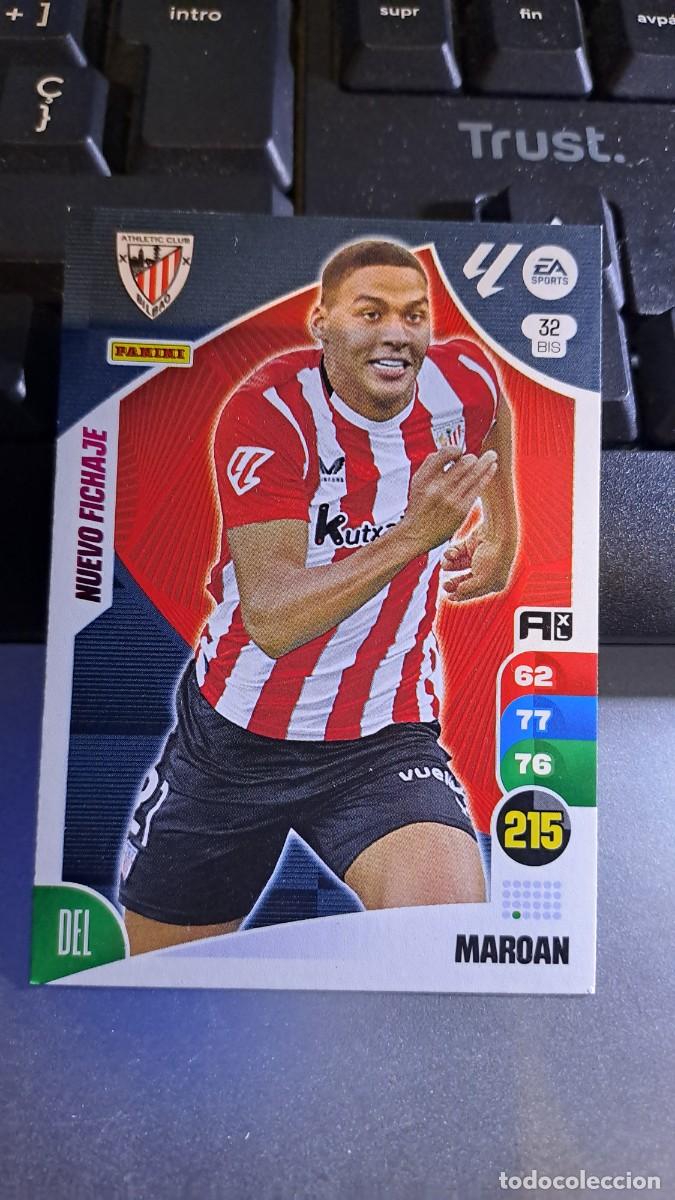 Coleccionismo cromos antiguos: ADRENALYN XL MAROAN 32 BIS 32BIS NUEVO FICHAJE ATHLETIC CLUB DE BILBAO LIGA 2024 2025 24 25 PANINI
