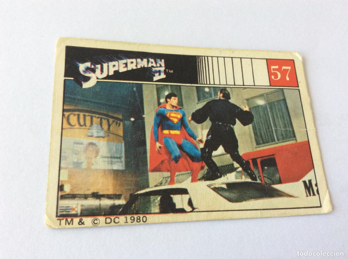 Coleccionismo cromos antiguos: Superman II Cromo 57 Fher 1980 80