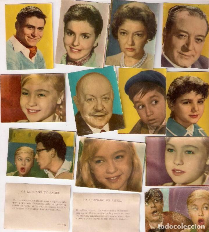 Coleccionismo cromos antiguos: Ocho cromos de Marisol ha llegado un &aacute;ngel