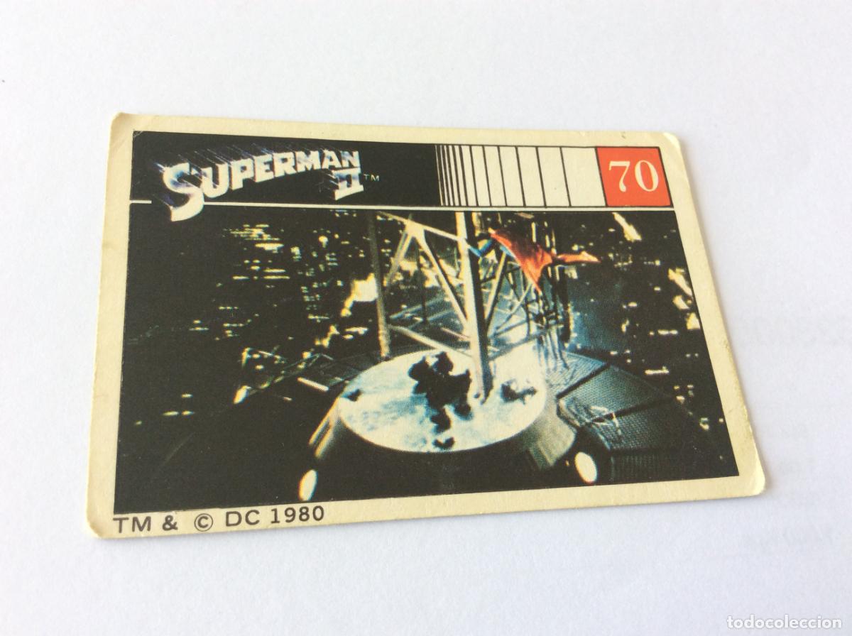 Coleccionismo cromos antiguos: Superman II Cromo 70 Fher 1980 80