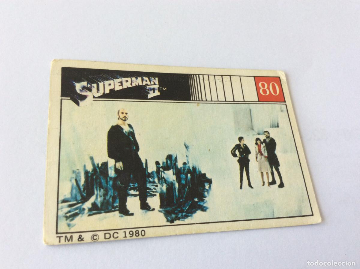 Coleccionismo cromos antiguos: Superman II Cromo 80 Fher 1980 80
