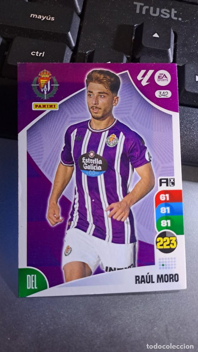 Coleccionismo cromos antiguos: ADRENALYN XL RAUL MORO 342 VALLADOLID CROMO LIGA 2024 2025 24 25 PANINI
