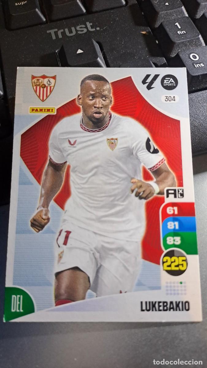 Coleccionismo cromos antiguos: ADRENALYN XL LUKEBAKIO 304 SEVILLA CROMO LIGA 2024 2025 24 25 PANINI