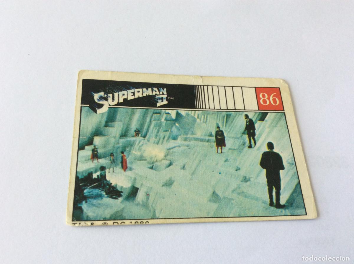 Coleccionismo cromos antiguos: Superman II Cromo 86 Fher 1980 80