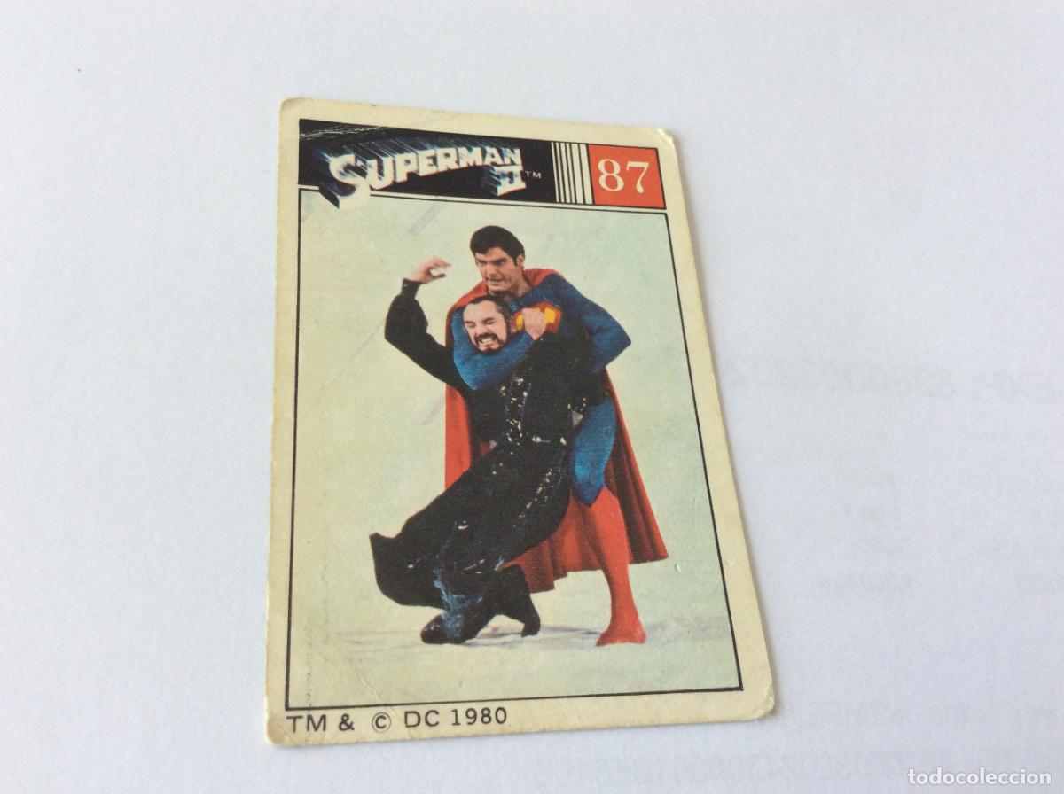 Coleccionismo cromos antiguos: Superman II Cromo 87 Fher 1980 80