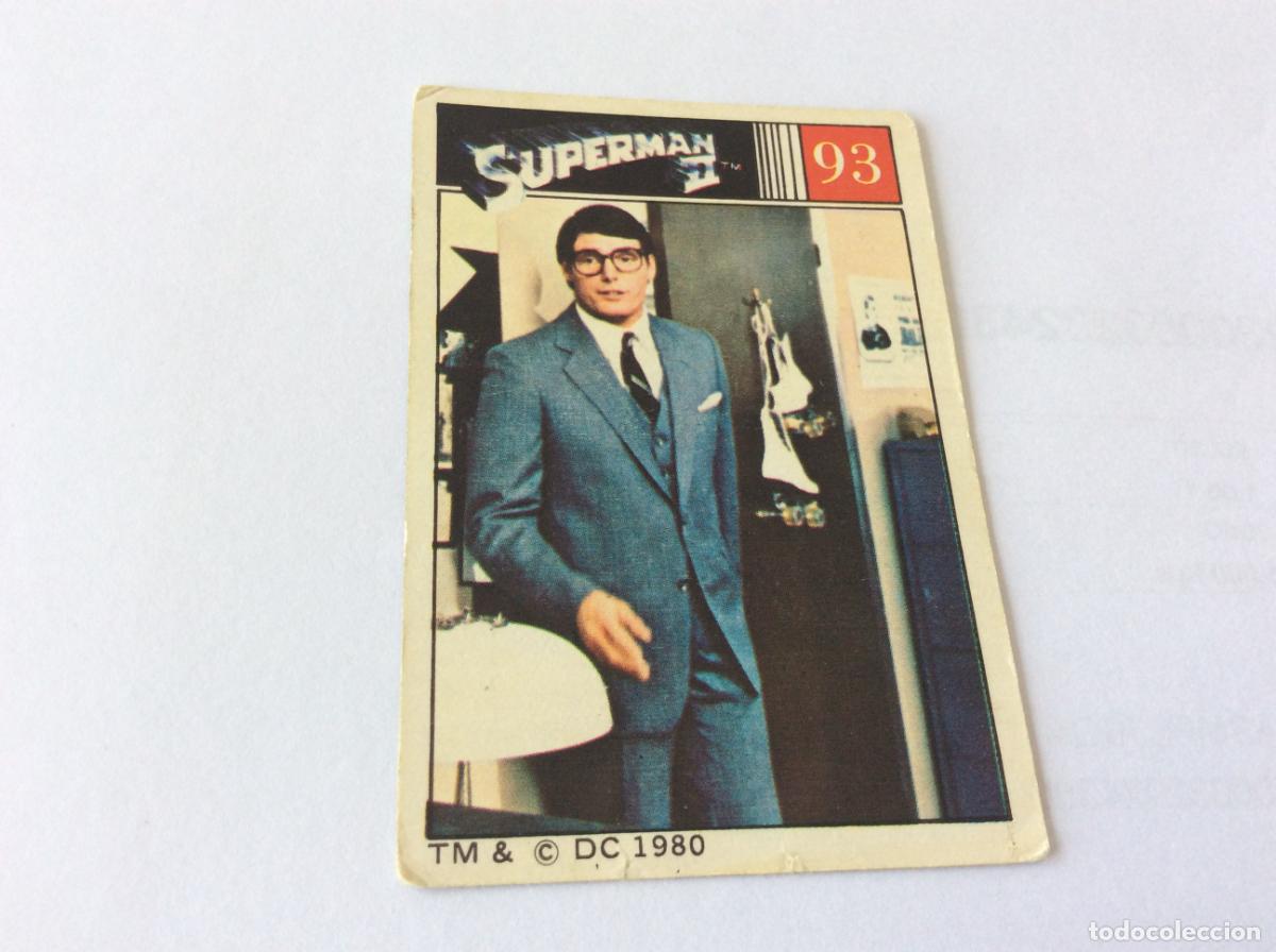 Coleccionismo cromos antiguos: Superman II Cromo 93 Fher 1980 80