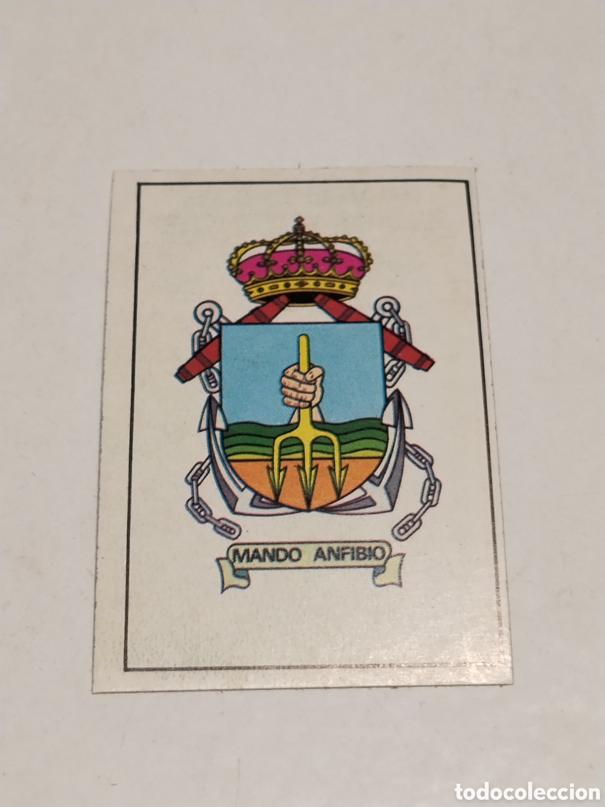 Coleccionismo cromos antiguos: Cromo Nuestros Ejercitos Mando Anfibio