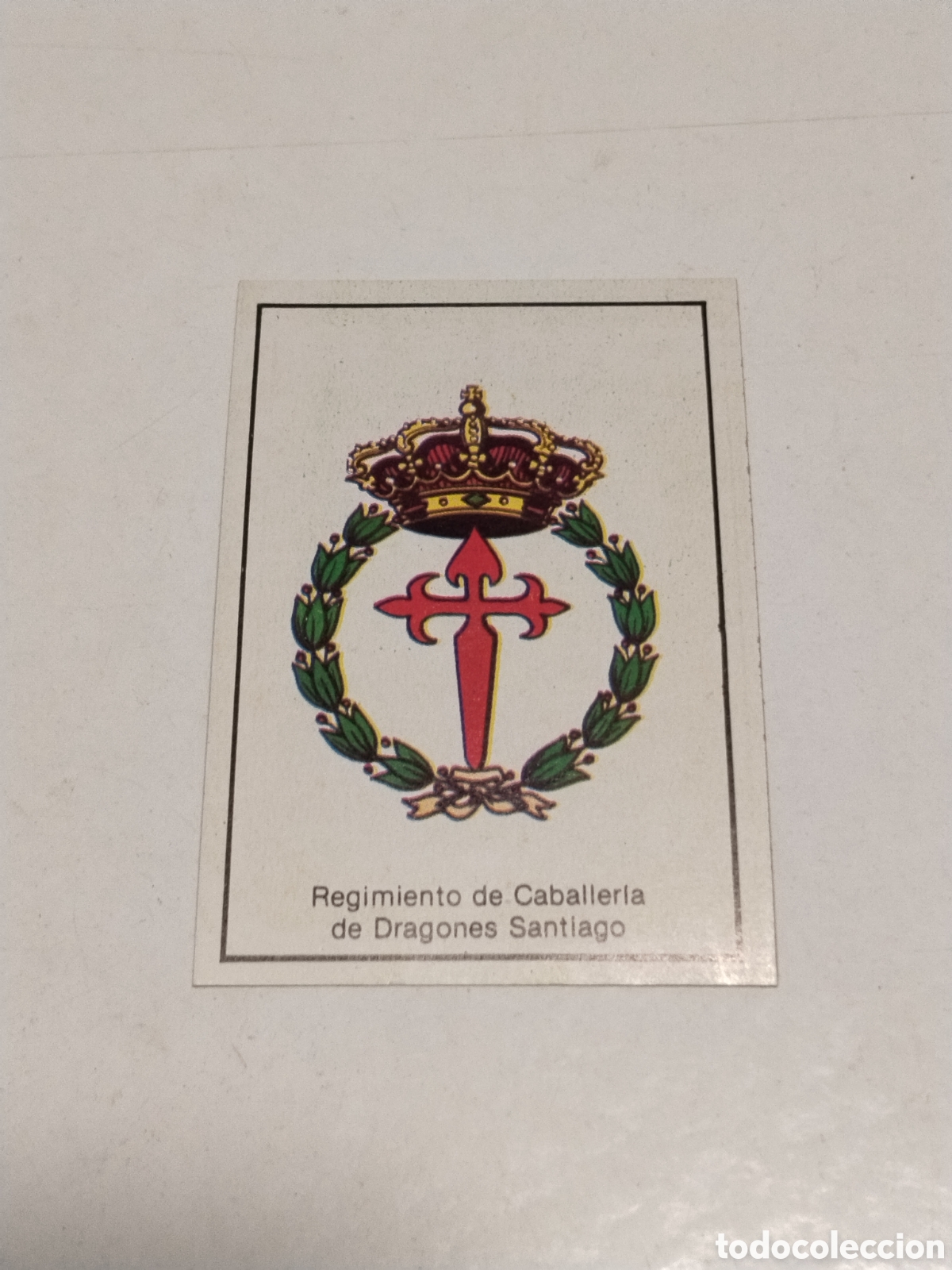 Coleccionismo cromos antiguos: Cromo Nuestros Ejercitos Regimiento de Caballer&iacute;a de Dragones Santiago