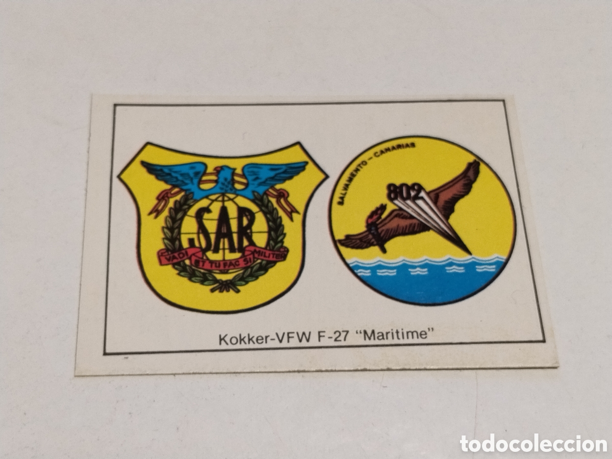 Coleccionismo cromos antiguos: Cromo Nuestros Ejercitos Kokker-VFW F-27 &rdquo;Maritime&rdquo;