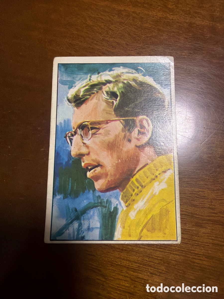 Coleccionismo cromos antiguos: Cromo de Rolf Stommelen, de El mundo del automovil, n&uacute;mero 221.