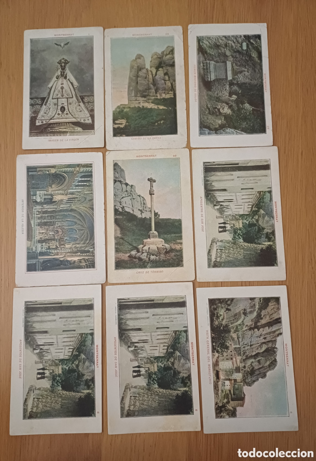 Coleccionismo cromos antiguos: 12 cromos Montserrat, hay repetidos y de diversa publicidad y sin publicidad