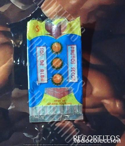 Coleccionismo cromos antiguos: bolsa de snacksfrutos secos pipas sol de alba granada albolote no matutano