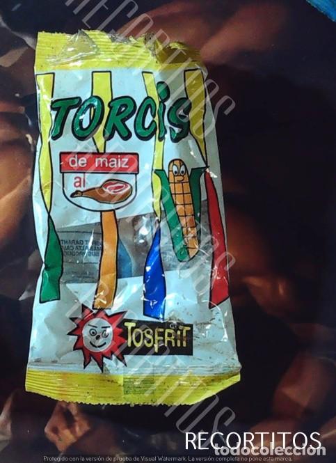 Coleccionismo cromos antiguos: torcis tosfrit tosfritos a&ntilde;os 90 bolsa de snacks frutos secos pipas no matutano