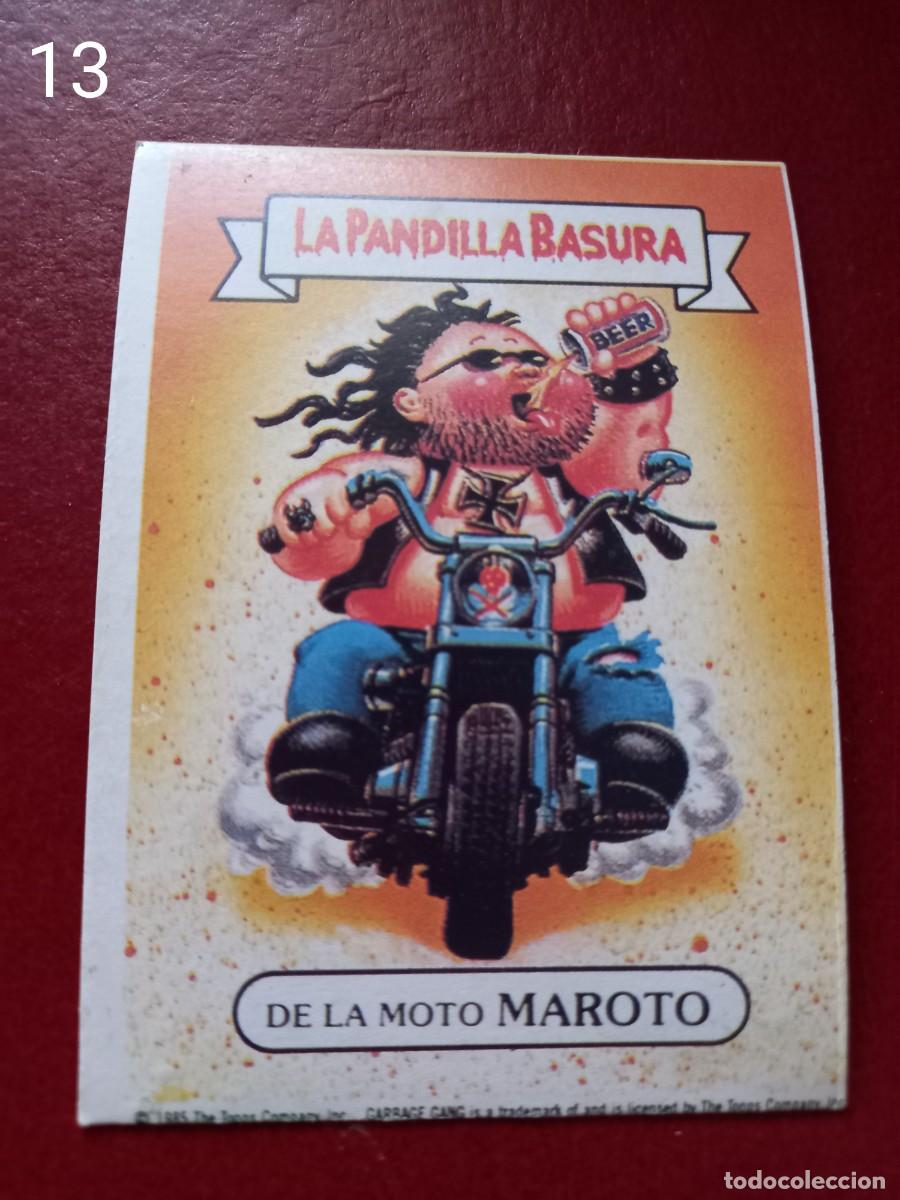 Coleccionismo cromos antiguos: Cromo n.13 la pandilla basura SUPERPOP sin pegar