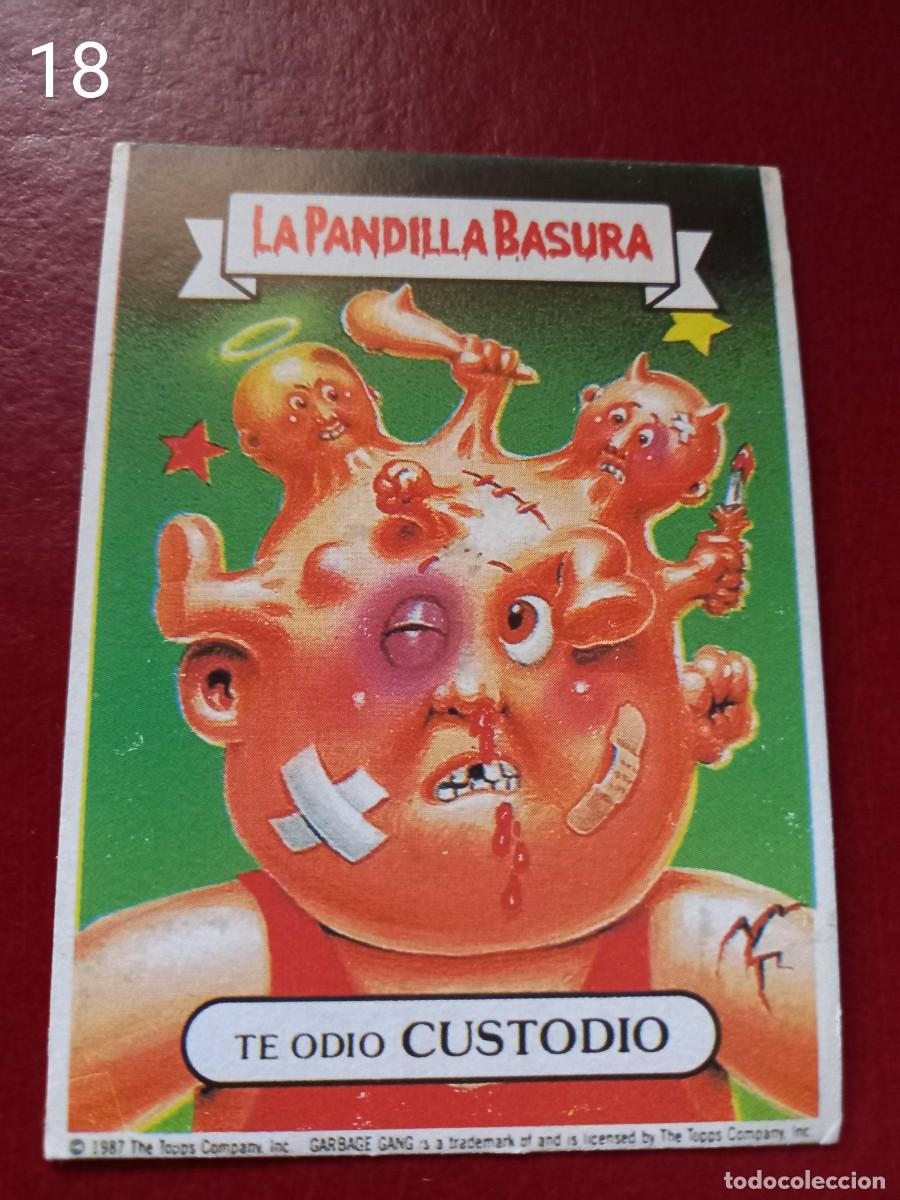 Coleccionismo cromos antiguos: Cromo n.18 la pandilla basura SUPERPOP sin pegar