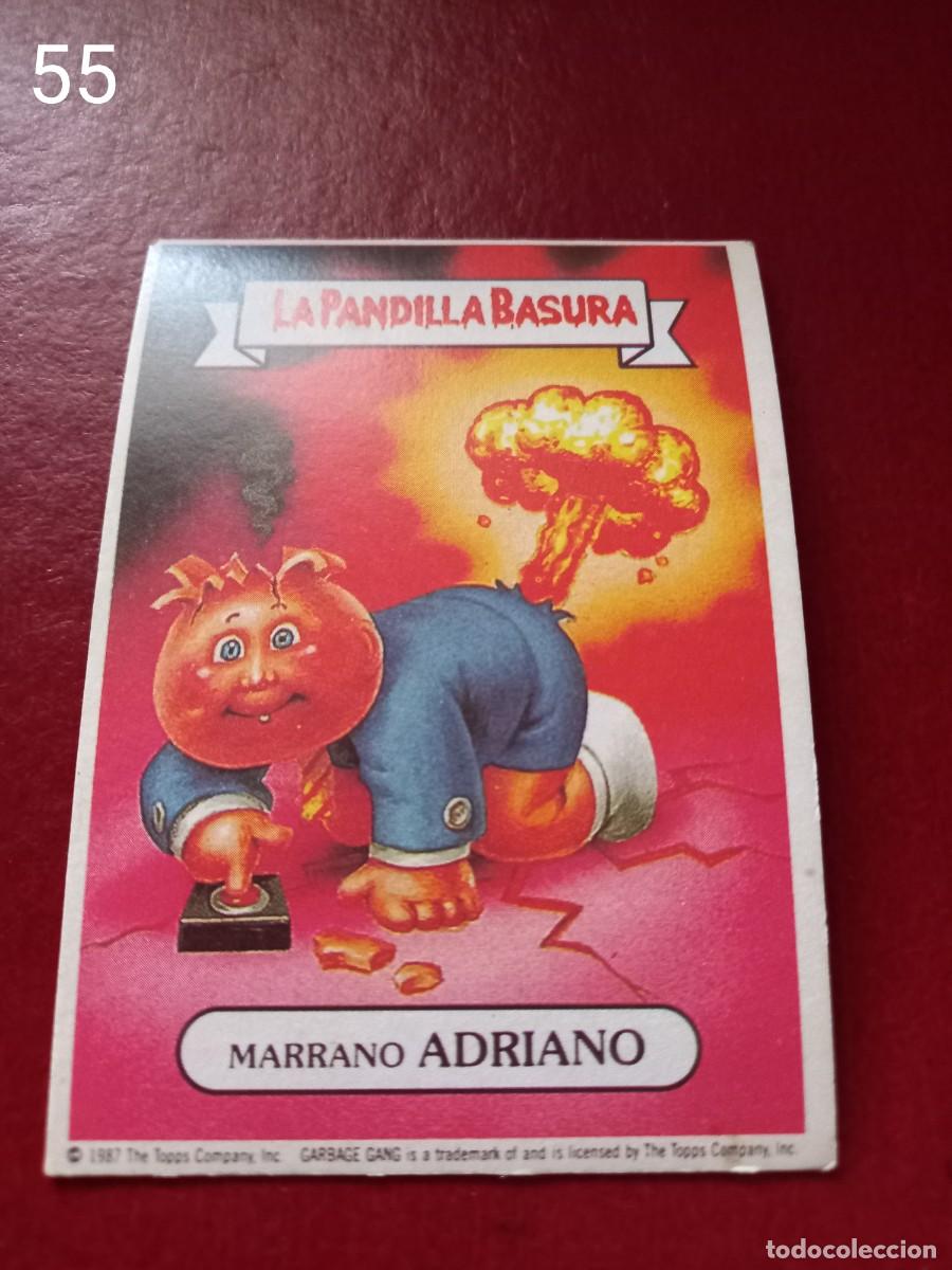 Coleccionismo cromos antiguos: Cromo n.55 la pandilla basura SUPERPOP sin pegar