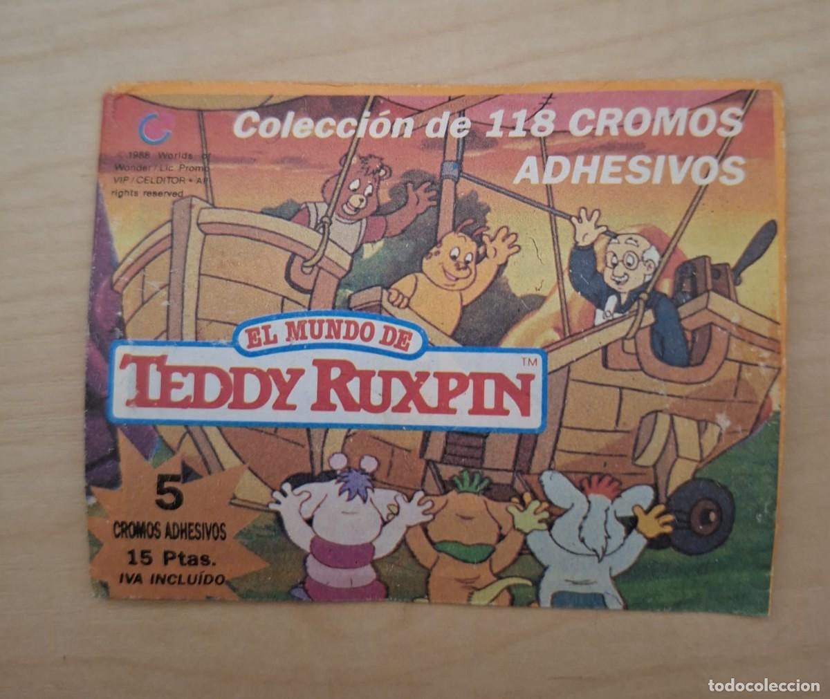Coleccionismo cromos antiguos: CELDITOR - EL MUNDO DE TEDDY RUXPIN- 1988 - SOBRE CROMOS SIN ABRIR CERRADO