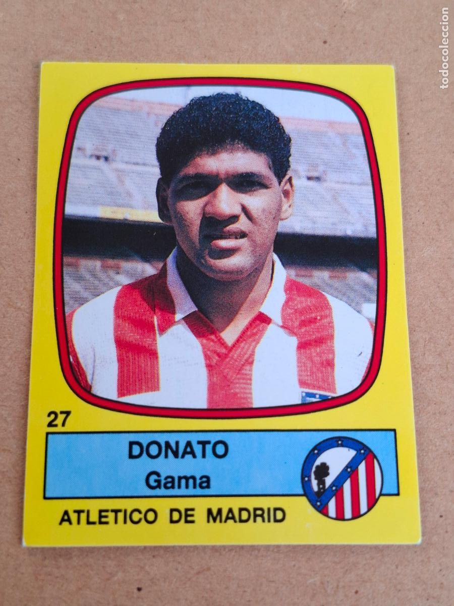 Coleccionismo cromos antiguos: F&Uacute;TBOL 89 - PANINI - 27 DONATO - ATL&Eacute;TICO DE MADRID ( NUNCA PEGADO ) CA