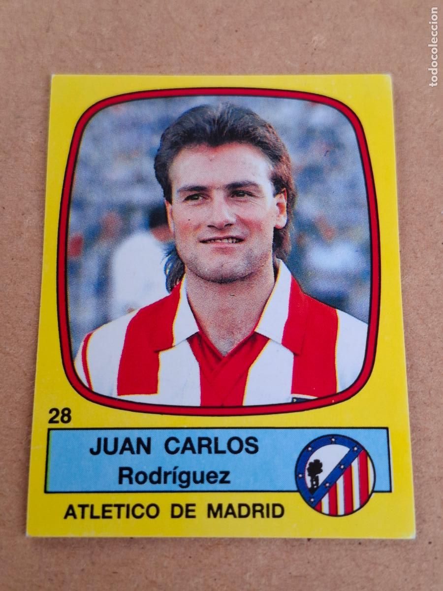 Coleccionismo cromos antiguos: F&Uacute;TBOL 89 - PANINI - 28 JUAN CARLOS - ATL&Eacute;TICO DE MADRID ( NUNCA PEGADO ) CA
