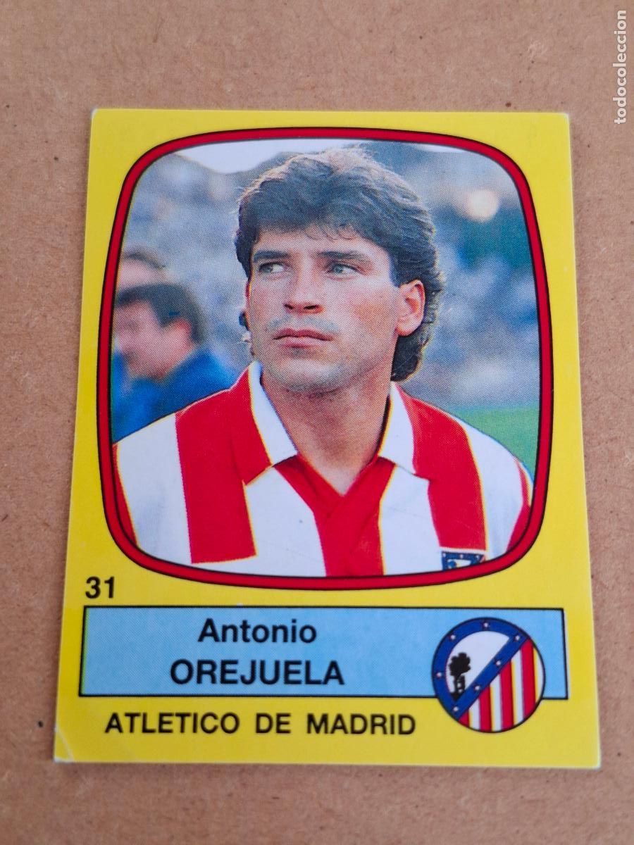 Coleccionismo cromos antiguos: F&Uacute;TBOL 89 - PANINI - 31 ANTONIO OREJUELA - ATL&Eacute;TICO DE MADRID ( NUNCA PEGADO ) CA