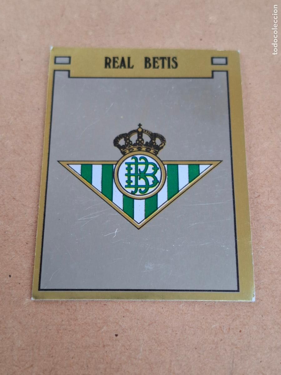 Coleccionismo cromos antiguos: F&Uacute;TBOL 89 - PANINI - 55 ESCUDO - REAL BETIS ( NUNCA PEGADO ) CA