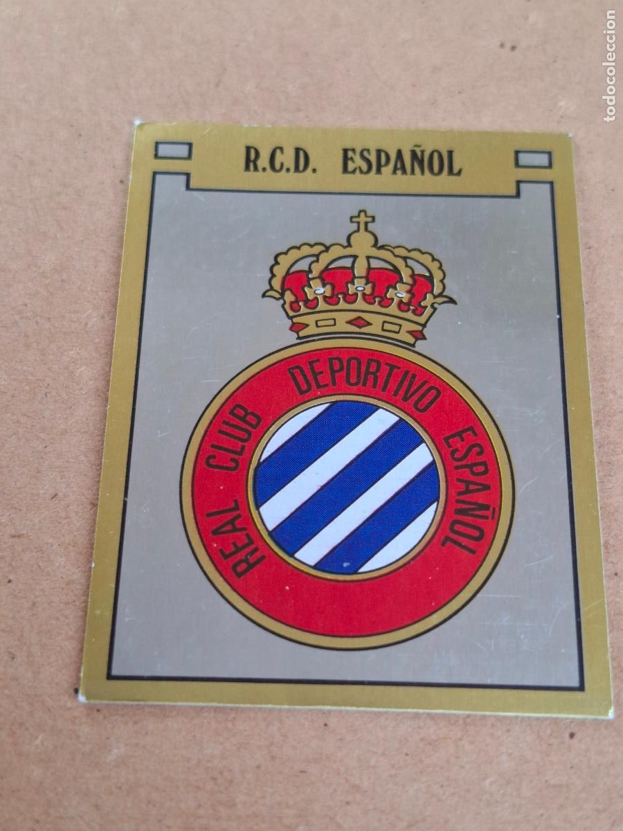 Coleccionismo cromos antiguos: F&Uacute;TBOL 89 - PANINI - 127 ESCUDO - R.C.D. ESPA&Ntilde;OL ( NUNCA PEGADO ) CA