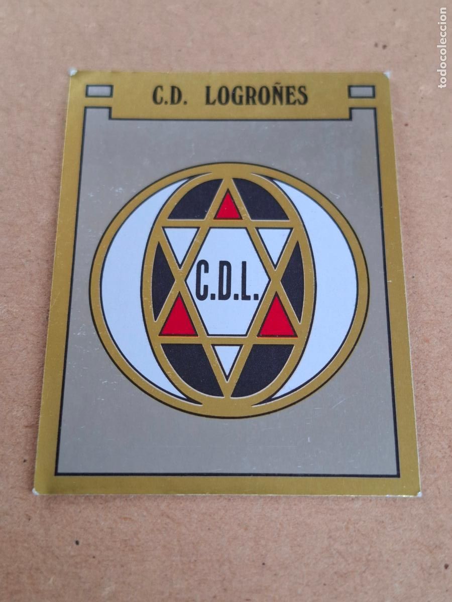 Coleccionismo cromos antiguos: F&Uacute;TBOL 89 - PANINI - 145 ESCUDO - C.D. LOGRO&Ntilde;&Eacute;S ( NUNCA PEGADO ) CA