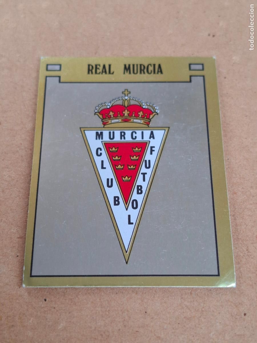 Coleccionismo cromos antiguos: F&Uacute;TBOL 89 - PANINI - 199 ESCUDO - REAL MURCIA ( NUNCA PEGADO ) CA
