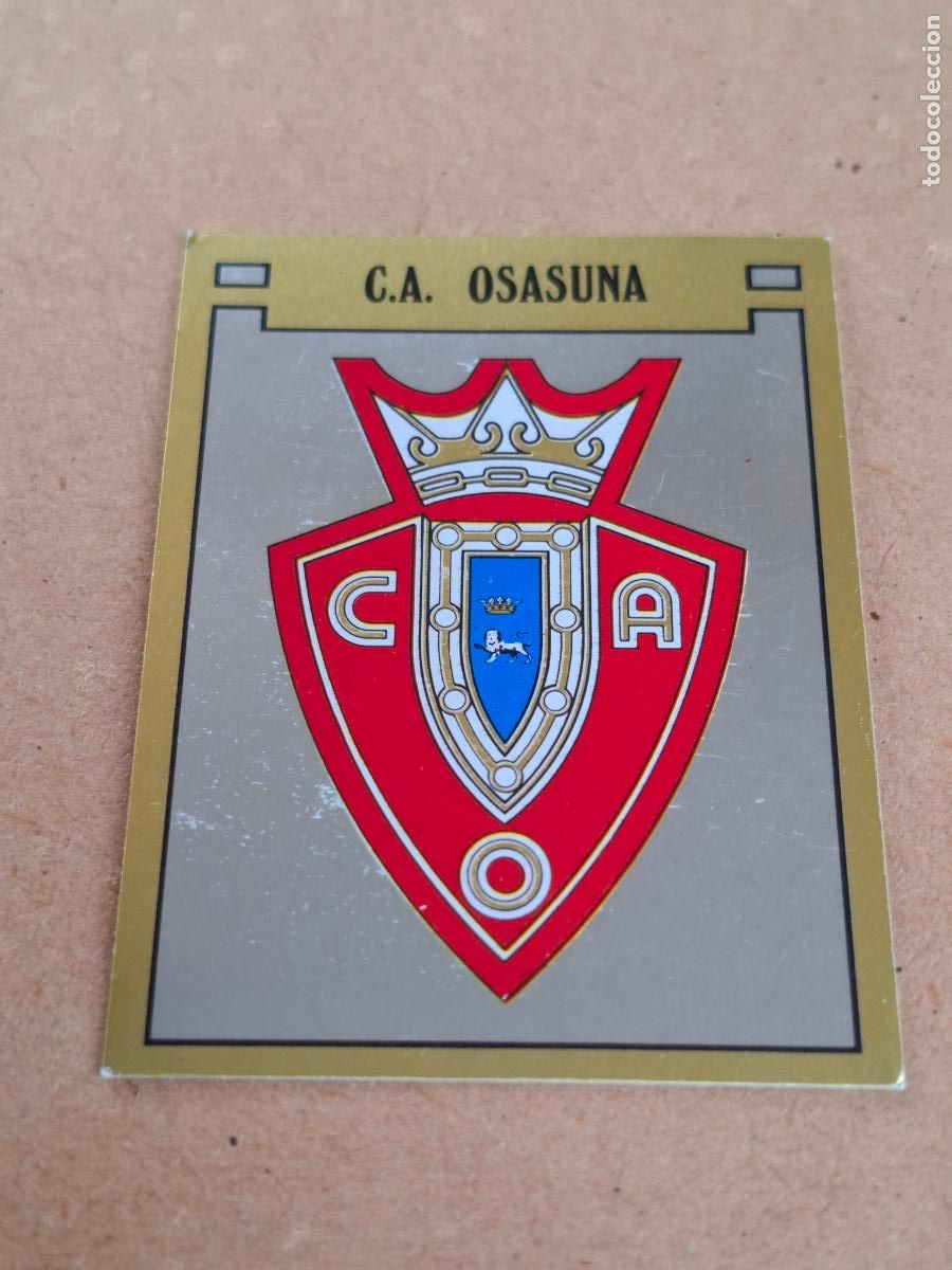 Coleccionismo cromos antiguos: F&Uacute;TBOL 89 - PANINI - 217 ESCUDO - C.A. OSASUNA ( NUNCA PEGADO ) CA