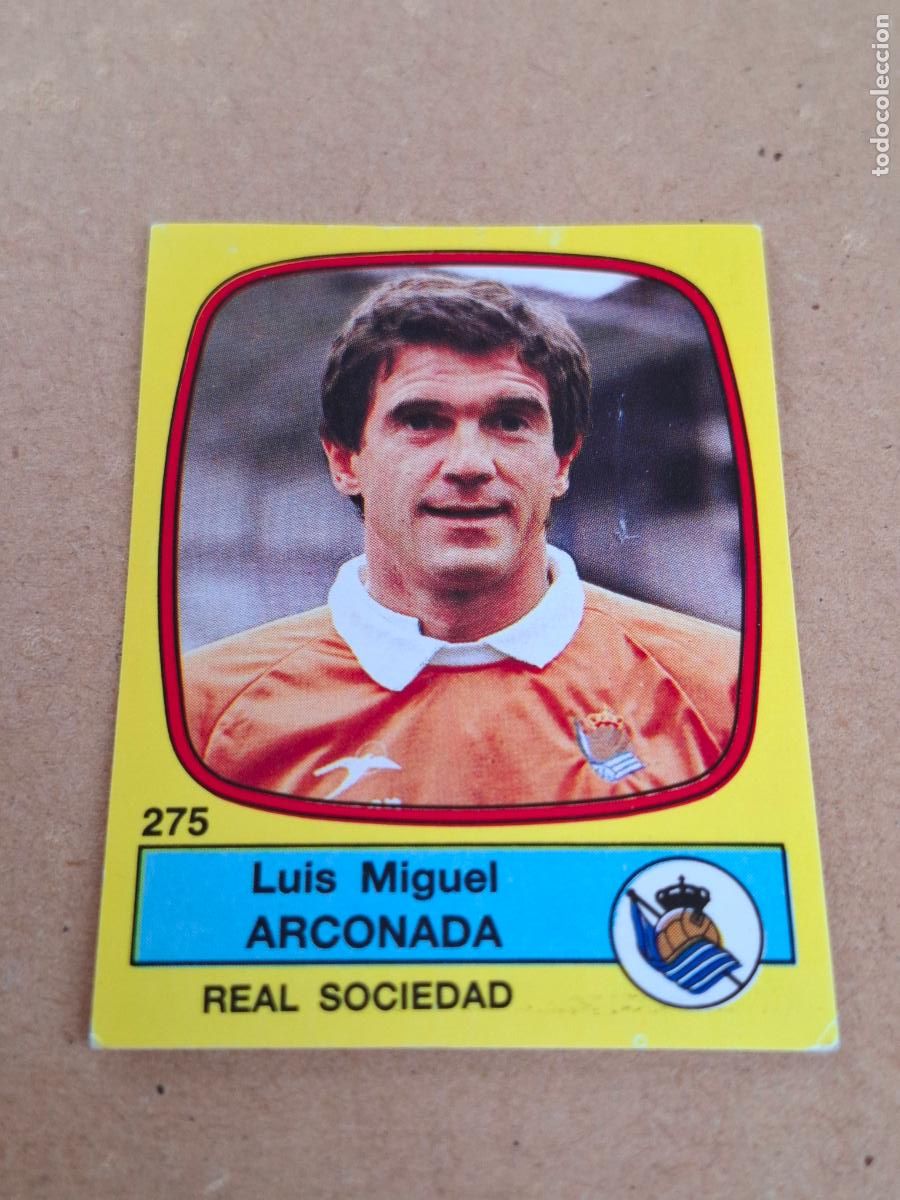 Coleccionismo cromos antiguos: F&Uacute;TBOL 89 - PANINI - 275 LUIS MAR&Iacute;A ARCONADA - REAL SOCIEDAD ( NUNCA PEGADO ) CA