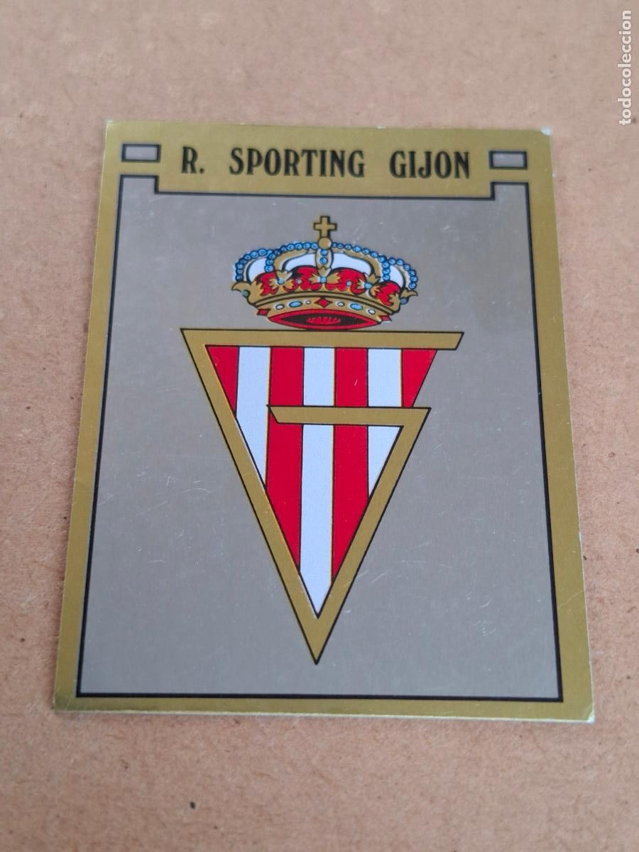 Coleccionismo cromos antiguos: F&Uacute;TBOL 89 - PANINI - 289 ESCUDO - REAL SPORTING GIJ&Oacute;N ( NUNCA PEGADO ) CA