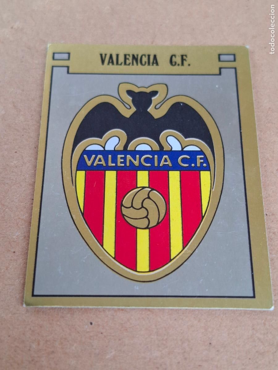 Coleccionismo cromos antiguos: F&Uacute;TBOL 89 - PANINI - 307 ESCUDO - VALENCIA CF ( NUNCA PEGADO ) CA