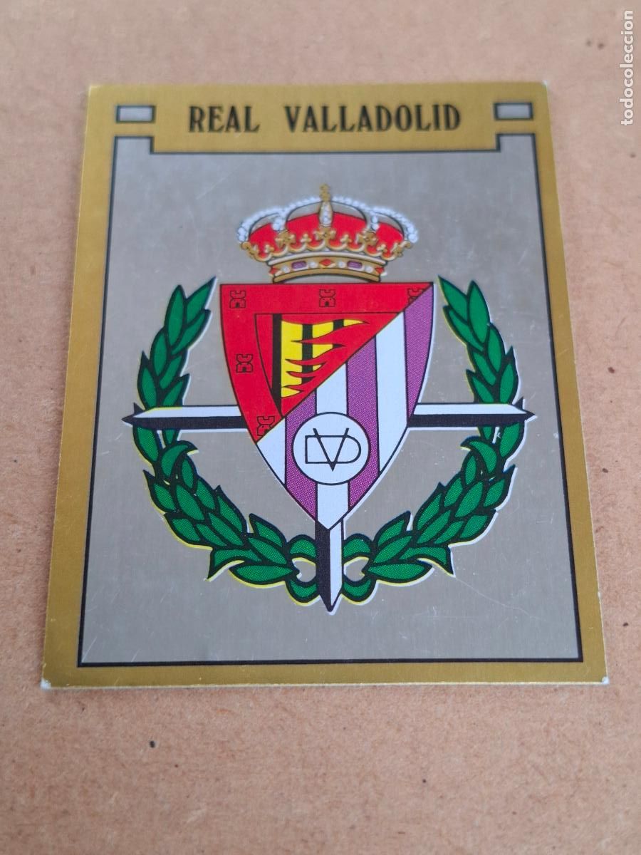 Coleccionismo cromos antiguos: F&Uacute;TBOL 89 - PANINI - 325 ESCUDO - REAL VALLADOLID ( NUNCA PEGADO ) CA