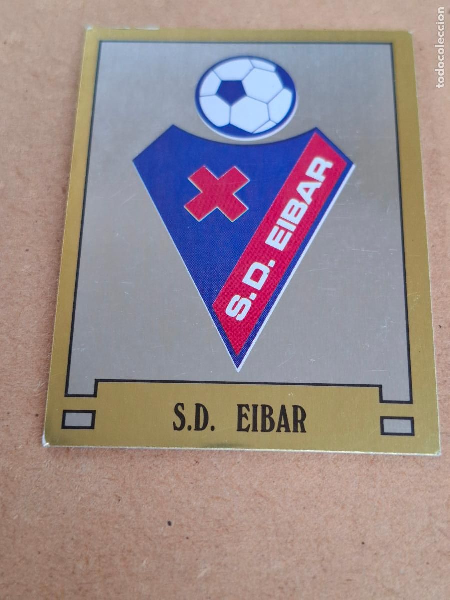 Coleccionismo cromos antiguos: F&Uacute;TBOL 89 - PANINI - 379 ESCUDO - S.D. EIBAR ( NUNCA PEGADO ) CA