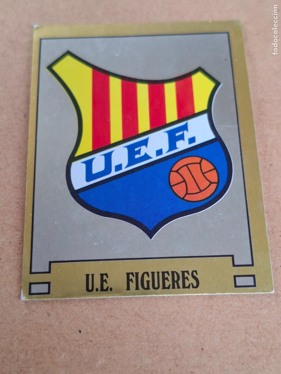 Coleccionismo cromos antiguos: F&Uacute;TBOL 89 - PANINI - 384 ESCUDO - U.E. FIGUERES ( NUNCA PEGADO ) CA