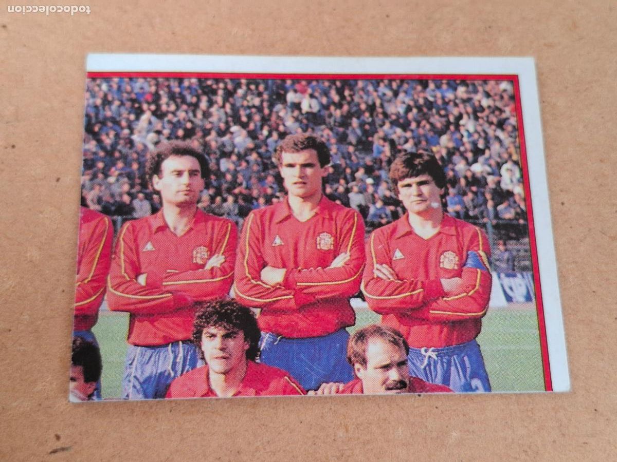 Collezionismo Figurine antiche: F&Uacute;TBOL 88 - PANINI - 2 EQUIPO ESPA&Ntilde;A PARTE SUPERIOR DERECHA ( NUNCA PEGADO ) CA
