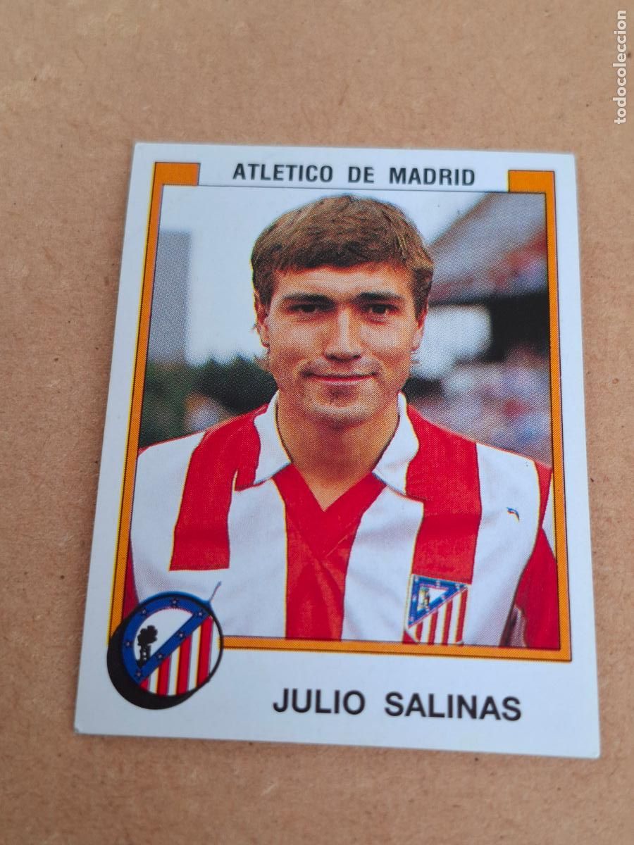 Collezionismo Figurine antiche: F&Uacute;TBOL 88 - PANINI - 38 JULIO SALINAS - AT. MADRID ( NUNCA PEGADO ) CA