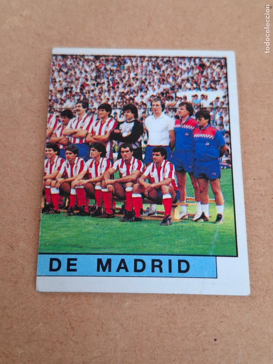 Collezionismo Figurine antiche: F&Uacute;TBOL 88 - PANINI - 42 EQUIPO PARTE DERECHA - AT. MADRID ( NUNCA PEGADO ) CA