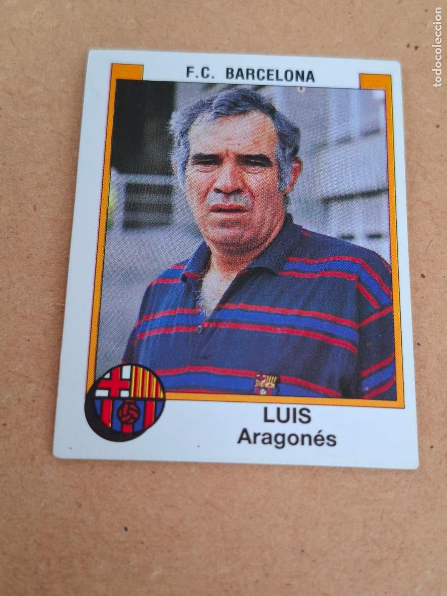 Collezionismo Figurine antiche: F&Uacute;TBOL 88 - PANINI - 44 LUIS ARAGON&Eacute;S - FC. BARCELONA ( NUNCA PEGADO ) CA