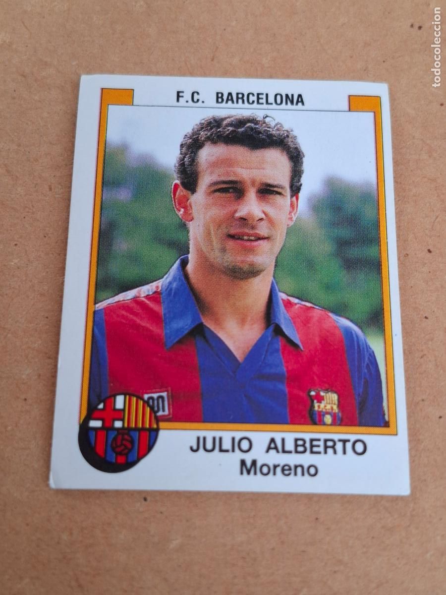Coleccionismo cromos antiguos: F&Uacute;TBOL 88 - PANINI - 51 JULIO ALBERTO - FC. BARCELONA ( NUNCA PEGADO ) CA