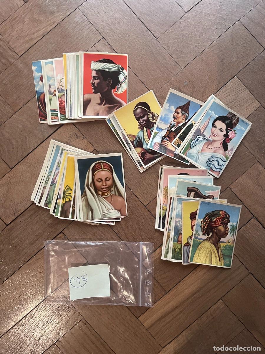 Coleccionismo cromos antiguos: RAZAS HUMANAS 78 CROMOS DIFERENTES