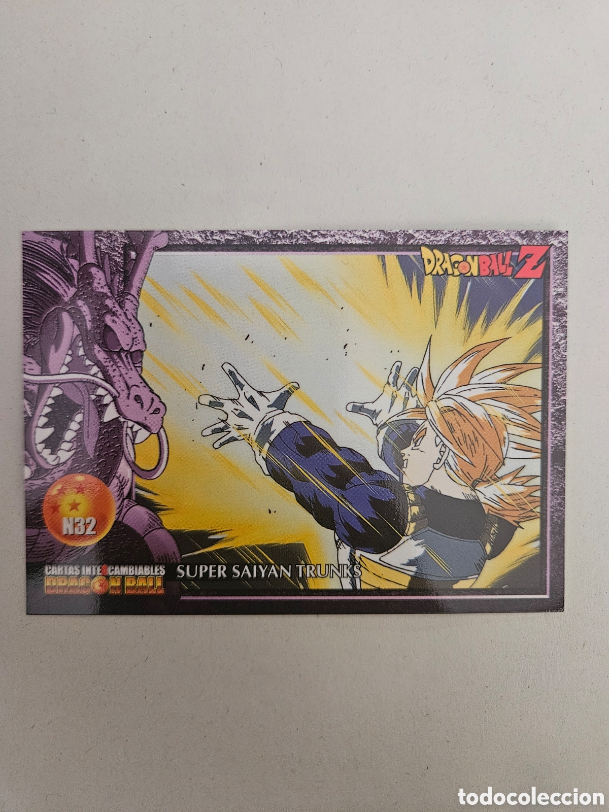 Coleccionismo cromos antiguos: CROMO DRAGON BALL Z cartas intercambiables LAMINCARDS N &ordm; N 32 ATAQUE ARDIENTE