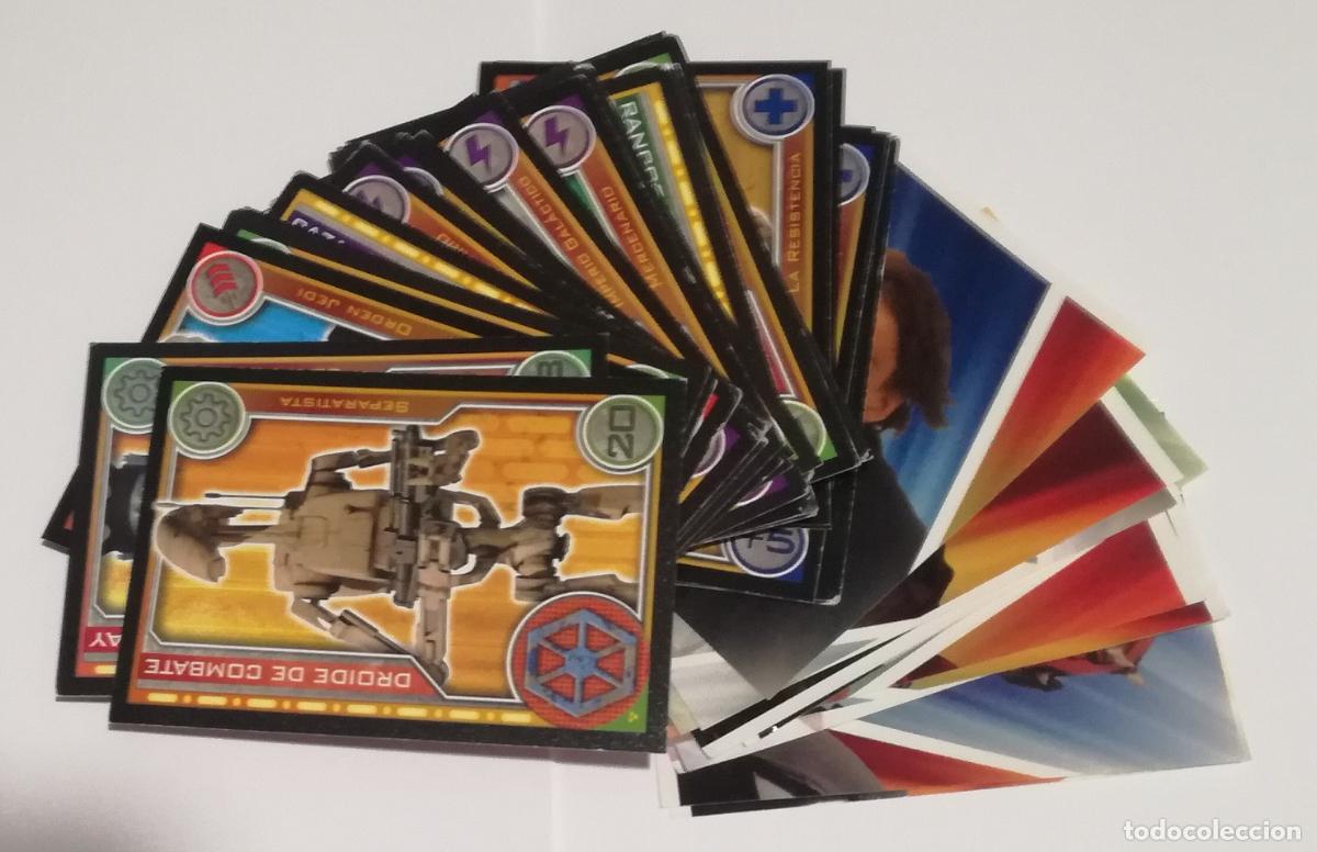 Coleccionismo cromos antiguos: Lote de 47 cromos o cards del album Star Wars. El camino de los Jedi - Todos diferentes