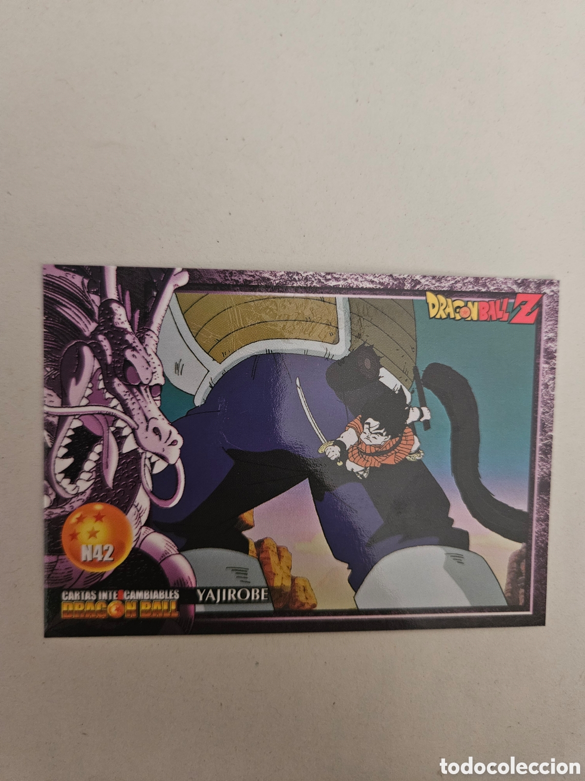 Coleccionismo cromos antiguos: CROMO DRAGON BALL Z cartas intercambiables LAMINCARDS N &ordm; N 42 YAJIROBE