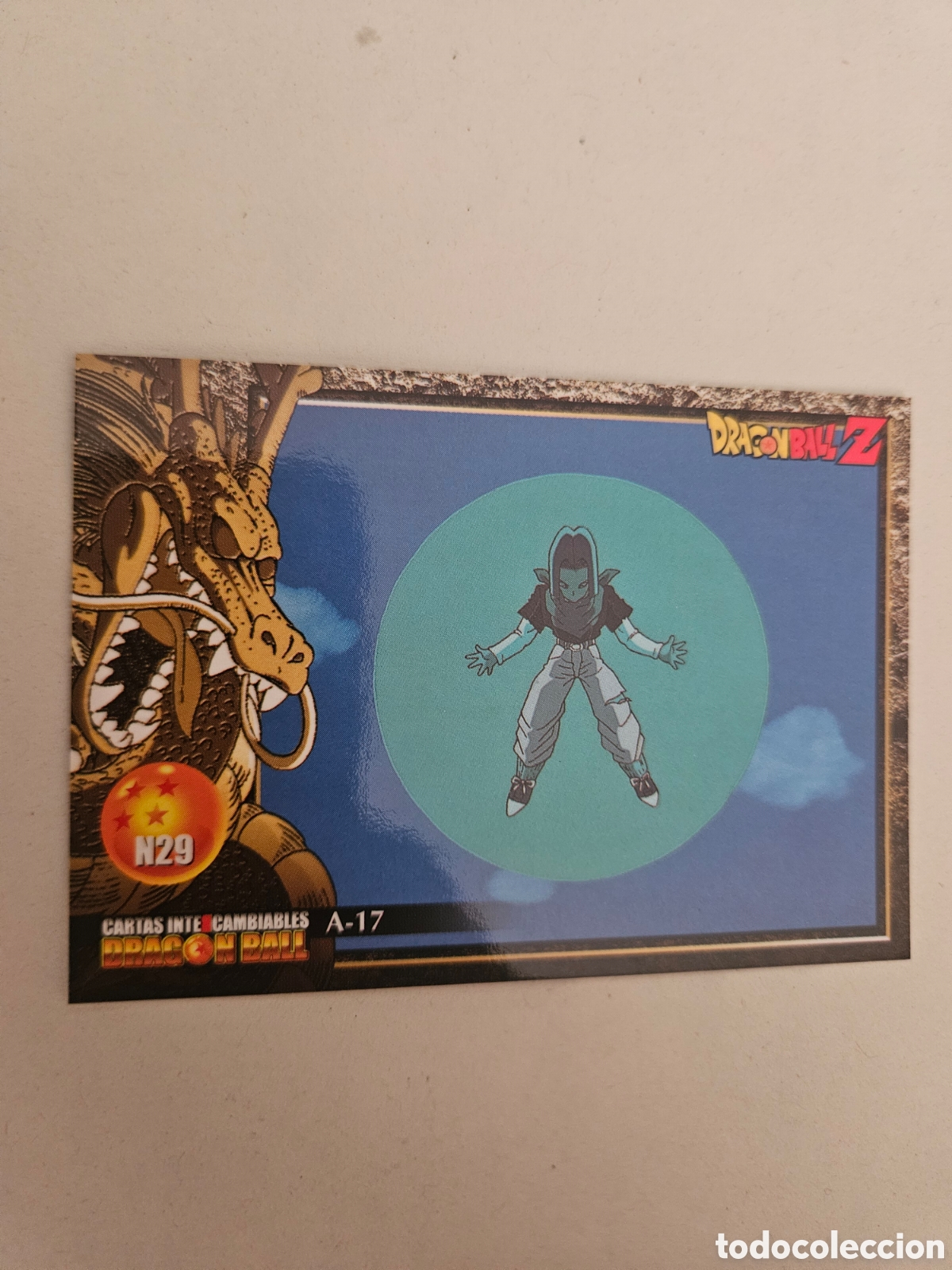 Coleccionismo cromos antiguos: CROMO DRAGON BALL Z cartas intercambiables LAMINCARDS N &ordm; N 29 A-17